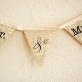 Mr & Mrs bunting banner