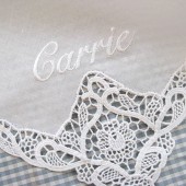 Lace Handkerchief with Name