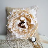 Ring Bearer Pillow - Burlap & Lace