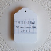 Blank white tags