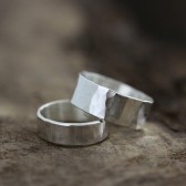argentium silver wedding set
