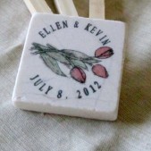 Tulip Magnet Wedding Favors