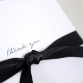 Gray and Yellow Damask Thank You Notes
