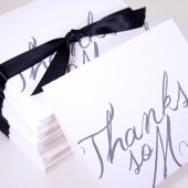 Calligraphy Thank You Notes