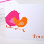 Love Birds Thank You Notes