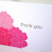 SPring Peonies Thank You Notes