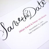 Calligraphy Save the Date