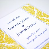 Yellow Damask Save the Date