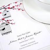 Victorian Birds Save the Date