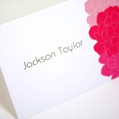 Spring Peonies Place Card