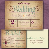 Old World Country Wedding Invitation