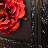 Black Ornate - Magnetic Chalkboard Framed Wedding Display Board 22 x 26 Large