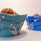 Coral Cupcake Wrapper