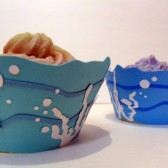 Coral Cupcake Wrapper