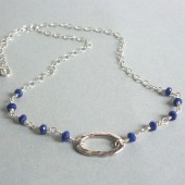 Serenity Lapis and Sterling Silver Necklace