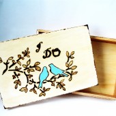 Something blue keepsake or card box