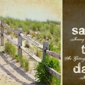 Beach Fence Save the Date