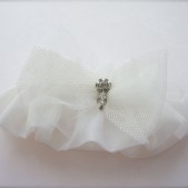 Ethereal Vintage Rhinestone Bow Garter