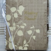 Personalized Handmade Wedding Planner or Guest Book \"Fall\"