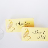 Place Cards, Leaf, Calligraphy, Papercut