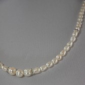 Freshwater Pearl Rhinestone Necklace
