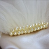Pearl Top Bridal Illusion Tulle Veil