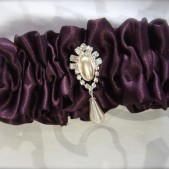 Regal Rhinestone Pearl Drop in Your Choice of Luxe Satin Color