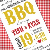 BBQ Rehearsal Invite