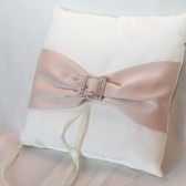 Ivory Satin w/ Champagne Sash
