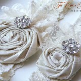 Ruffles and Lace Bridal Garter Set