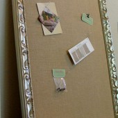 Vintage Silver Distressed Wedding Display Memo Board