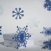 3D snowflakes with Stickers, Winter Wedding Decor