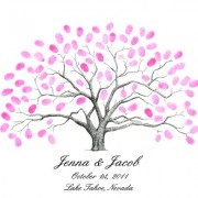 Thumbprint Tree Wedding Guestbook Alternative