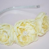 yellow flowers headband