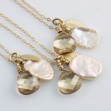 Bridal Party Gifts, Set of 3, Golden Fall Necklaces on 14k Gold Filled