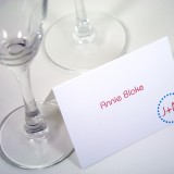 Vintage Dots Escort Card