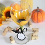Sunflower wine glass