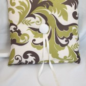 Ivory, Olive & Brown Pillow