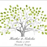 Thumbprint Tree Wedding Guestbook Alternative