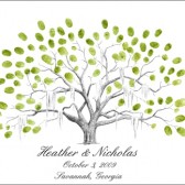 Thumbprint Tree Wedding Guestbook Alternative