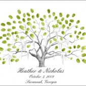 Thumbprint Tree Wedding Guestbook Alternative