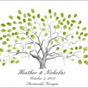 Thumbprint Tree Wedding Guestbook Alternative