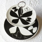 Black and White Mod Cupcake Stand
