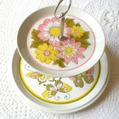 Pink Butterfly Cupcake Stand