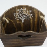 Flower Girl Wooden Basket