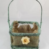 Repurposed Flower Girl Basket