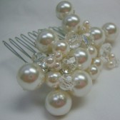 Crystal&Pearl hair comb