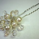 Crystal & Pearl hair pin