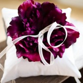 Ring Bearer Pillow in Wild Plum