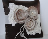 ring pillow brown cafe 